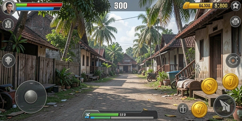 Fitur multiplayer memungkinkan permainan dengan teman.