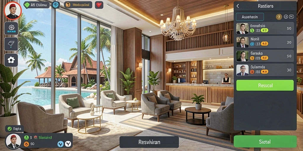Tampilan menu yang ramah pengguna dan mudah dinavigasi.