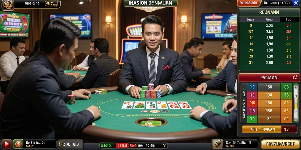 Screenshot dari fitur multiplayer dalam MIXUE88.