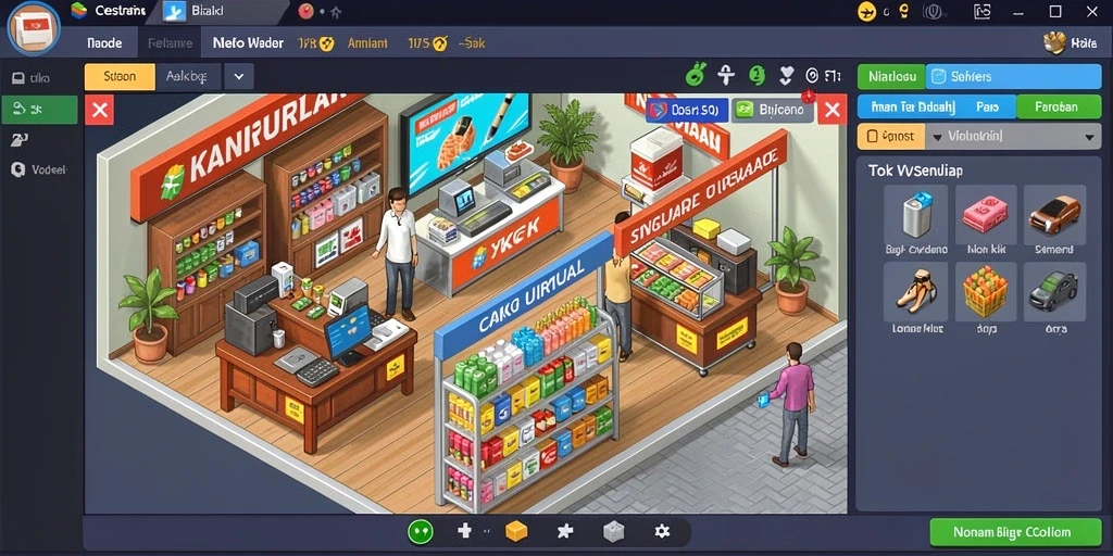 Menu permainan yang mudah dinavigasi dan cepat.